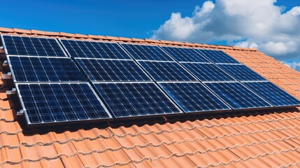 Rooftop solar panels clean energy renewable power sustainable technology
