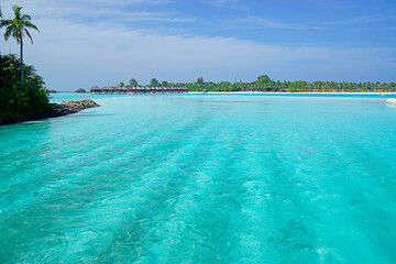 tropical island paradise on the Maldives