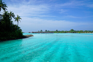 tropical island paradise on the Maldives