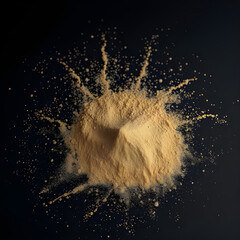 Photorealistic Abstract Sand Heap on Neutral Background – Sharp and Clear Texture