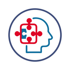 Autism awareness symbol representing mental health and support  