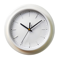 wall clock isolated on white
