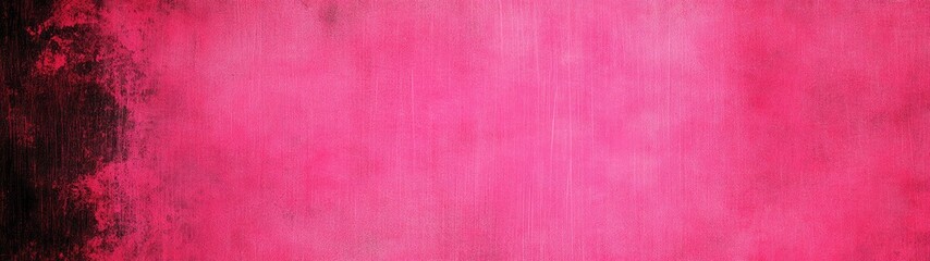Fototapeta premium Magenta Texture Background with Dark Edge, Abstract Painted Canvas Effect Design