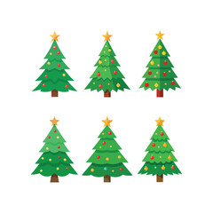 christmas tree vector illustration