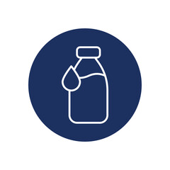Milk icon vector stock illustration