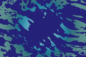 Abstract flowing design with teal and blue colors