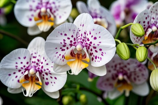 beautiful of purple white orchid flowers concept hermoso concepto de flores de orqu&iacute;dea blanca orkide &ccedil;i&ccedil;ek