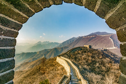Great Wall, China. Great Wall of China, built from 3rd to the 17th century AD on northern border.