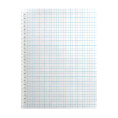 blank notebook isolated on white