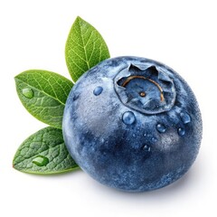 blueberries on a white background
