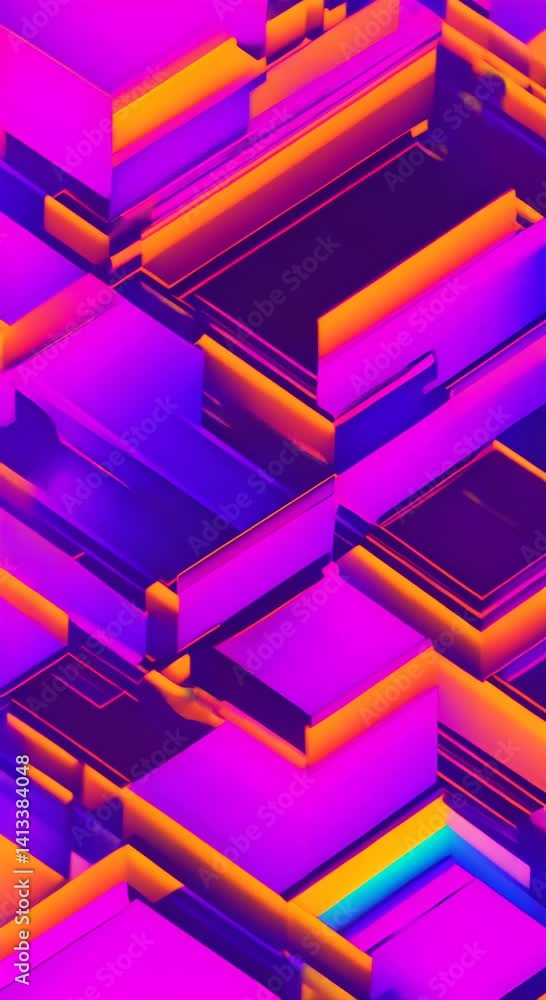 Poster abstract pixel retro 8bit noise static square black pink and green animated retro video game pixelat