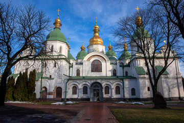 Exploring the architectural beauty of Saint Sophia Cathedral, an iconic orthodox cathedral in Kyiv Ukraine featuring stunning domes and rich history near the heart of the city