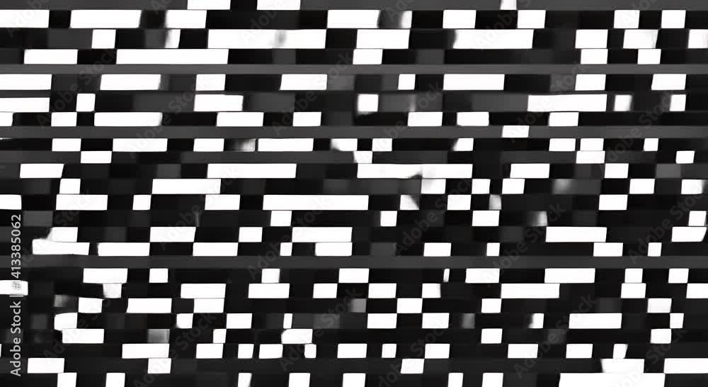 Poster abstract pixel retro 8bit neon pink rgb video game glitch noise texture square tiles animated retro 