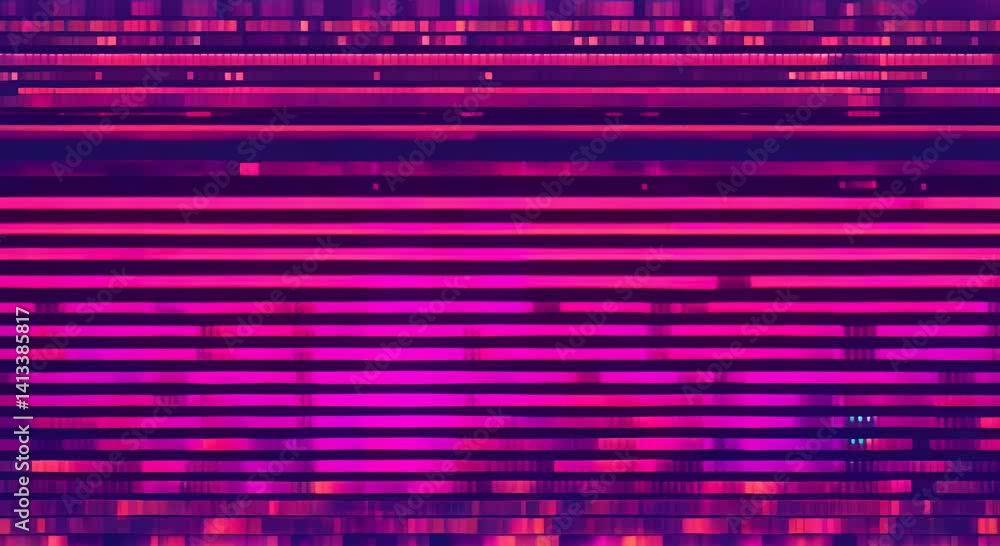 Poster abstract pixel retro 8bit neon pink rgb video game glitch noise texture square tiles animated retro 