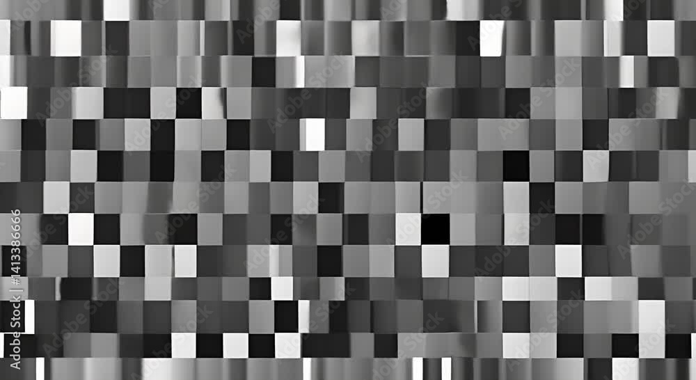 Poster abstract pixel retro 8bit neon pink rgb video game glitch noise texture square tiles animated retro 