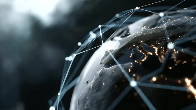 1_Global Financial Technology Network with Data Points