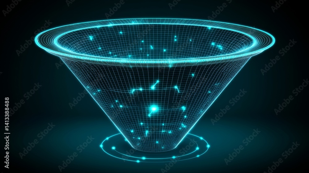 Poster the layers of interconnected complex networking systems are depicted by concentric glowing rings wit