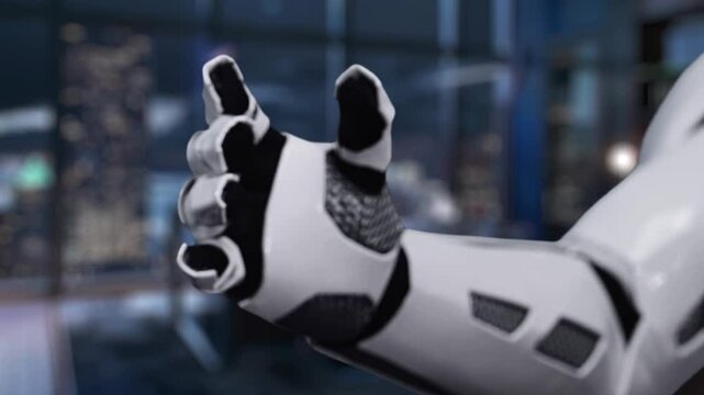 A hand reaches toward glowing digital graphs and icons representing cost reduction and financial growth, showcasing modern business analytics in an office environment. Auvana
