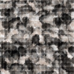 Seamless abstract pattern. Simple background with black, beige, white texture. Digital brush strokes, stains. Design for textile fabrics, wrapping paper, background, wallpaper, cover.