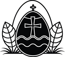 Easter sunday silhouette vector designs 5