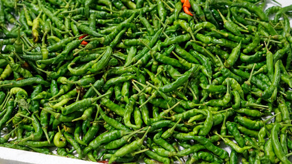 fresh vegetables on a local market on the maldives