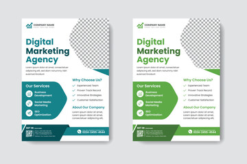 Corporate business flyer template design