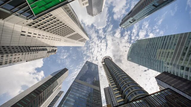 singapore central business district skyline