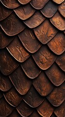 Dark Brown Scaled Texture