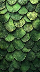 Obraz premium Dark Green Textured Scale Pattern