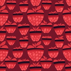 Summer fruit seamless apples pattern for wrapping paper and fabrics and linens and kids clothes print