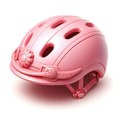 Pink Helmet 3d illustration 3d render	