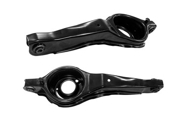 New suspension arm of a vehicle on a white background