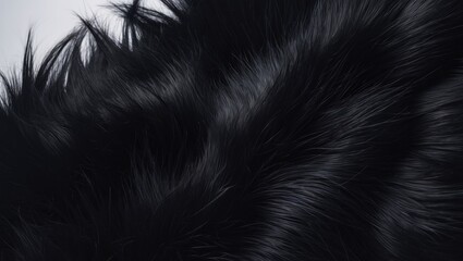 Obraz premium Textured background with black shearing fur