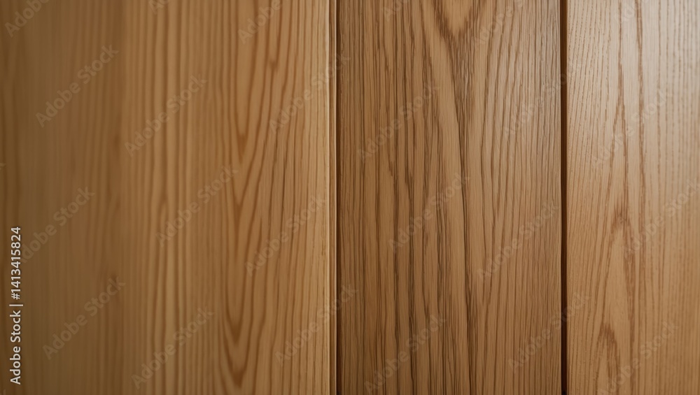 Poster polished and lacquered solid oak and ash slats. design feature. textured background pattern