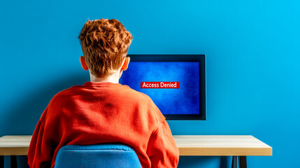 Young student blocked from accessing computer at school