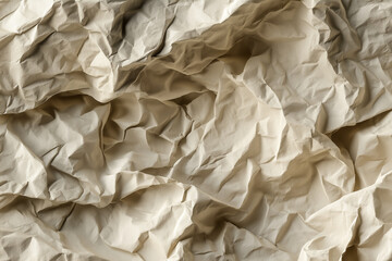 Obraz premium Vintage crumpled paper sheet in muted beige and gray shades