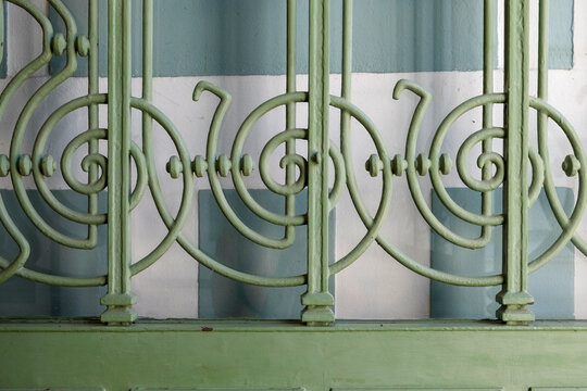 Vienna, Austria. Architectural detail from the Art Nouveau era