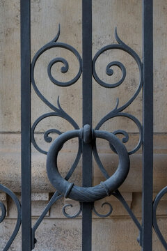 Vienna, Austria. Ironwork gate detail