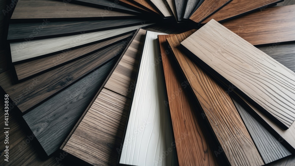 Poster laminate background: examples of textured and patterned flooring options for interior design