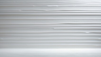 Obraz premium Horizontal striped white paper with a velvet texture.