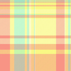 Vibrant pastel plaid pattern in yellow, peach, and mint green.  Perfect for textile designs, website backgrounds, or springthemed projects.