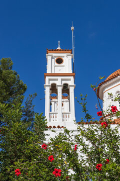 Greece, Crete, Aptera. Small Eastern Orthodox Church. Saint Nikolas.