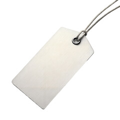 Blank Tag with String Isolated on a transparent background, PNG.