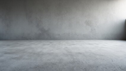 Smooth gray wall panorama for use as wallpaper or texture