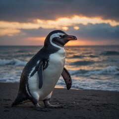 A penguin dreams of flying and finds a magical way.