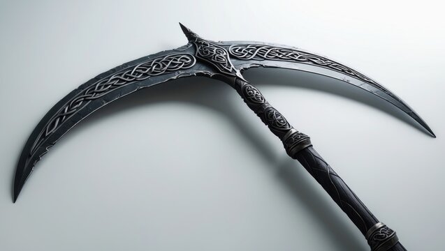 Sickle set against a white background.