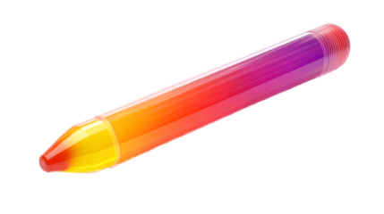 Gradient Colorful Cylinder with Smooth Lines and Vibrant Hues for Design Art and Creative Pro
