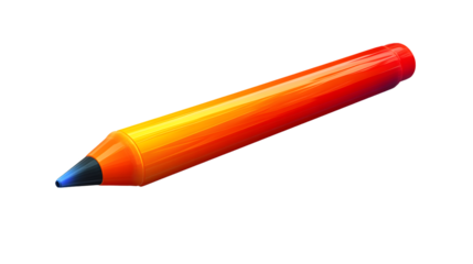 Vibrant Gradient Colored Pencil with Sharp Tip for Artistic Creations and Educational Purposes