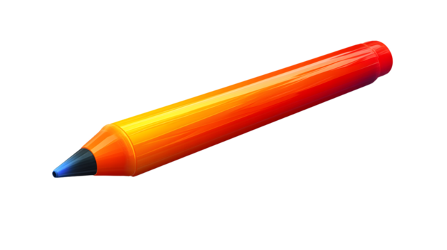 Vibrant Gradient Colored Pencil with Sharp Tip for Artistic Creations and Educational Purposes