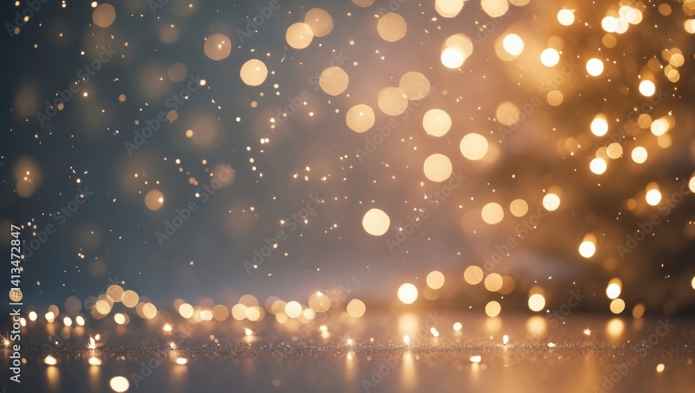 Poster radiant background. illumination. abstract sparkling blurred background featuring twinkling stars an